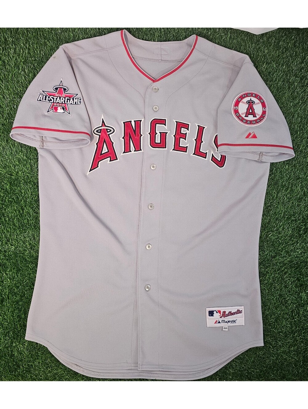 Majestic Authentic Los Angeles Angels MLB Baseball Jersey Size 48 2010 All Star